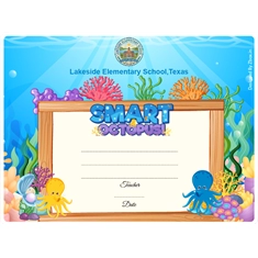 Smart Octopus Classroom Award Certificate